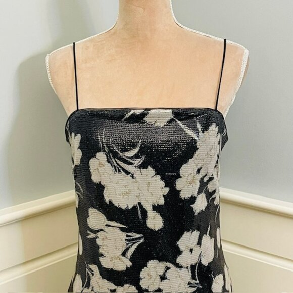 Lauren Ralph Lauren Sequin Floral Gown Formal Full Length Elegant 10 - Picture 4 of 12
